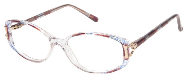ClearVision ROSALIND Eyeglasses, Blue Brown Mix