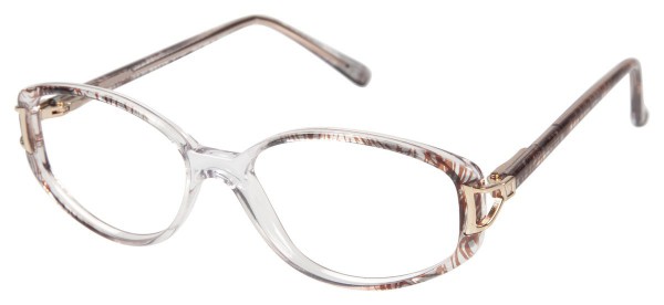 ClearVision ROSALIND Eyeglasses, Brown Mix