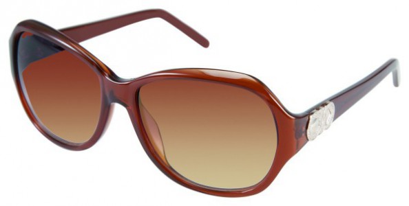Ellen Tracy BUDAPEST Sunglasses, Brown