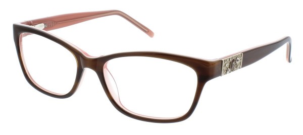 Jessica McClintock JMC 4001 Eyeglasses, Brown Laminate