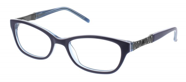 Jessica McClintock JMC 4002 Eyeglasses, Navy Laminate
