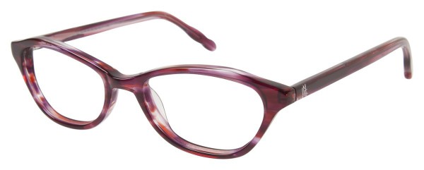 Jessica McClintock JMC 425 Eyeglasses, Berry Horn