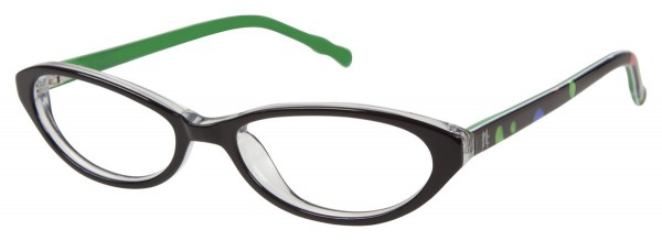 Jessica McClintock JMC 426 Eyeglasses, Black Polka Dots