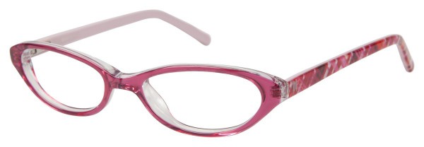 Jessica McClintock JMC 426 Eyeglasses, Raspberry Plaid