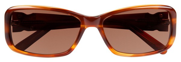 Jessica McClintock JMC 561 Sunglasses, Brown Horn