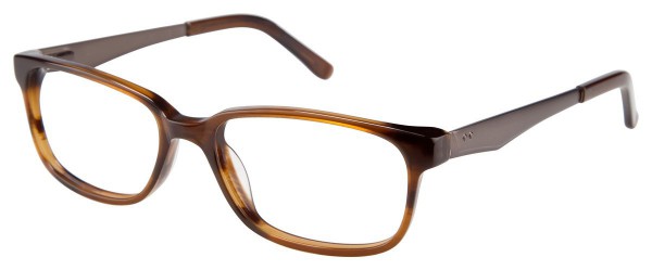 Junction City LIBERTY PARK Eyeglasses, Brown Horn