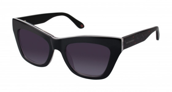 Lulu Guinness L124 Sunglasses, Black (BLK)