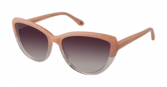 Lulu Guinness L128 Sunglasses, Rose/Clear (ROS)