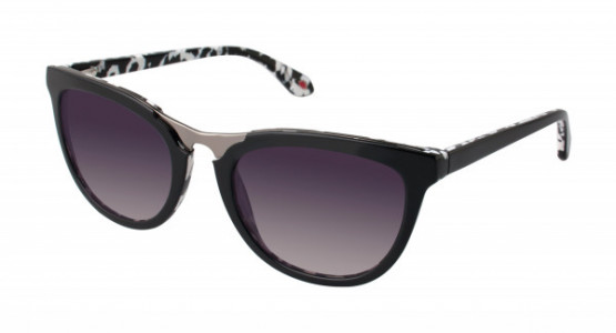 Lulu Guinness L129 Sunglasses, Black (BLK)