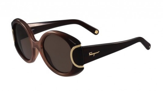 Ferragamo SF811S SIGNATURE Sunglasses, (212) BROWN GRADIENT