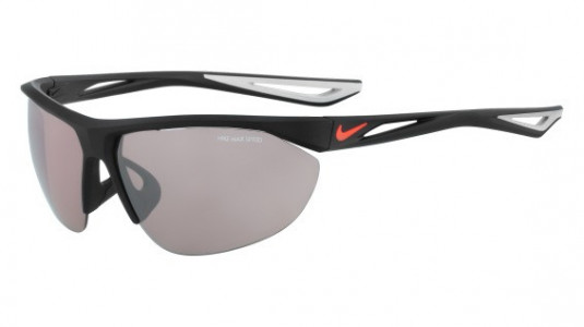 Nike TAILWIND SWIFT E EV0948 Sunglasses, (006) MATTE BLACK/BRIGHT CRIMSON WITH SPEED TINT  LENS