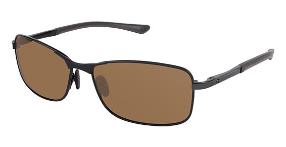 Champion 6018 Sunglasses, C02 Shiny Black (Brown)