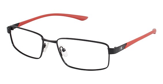 Champion 4006 Eyeglasses, C01 Black/Red