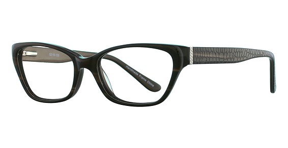 Avalon 8064 Eyeglasses, Brown Croco