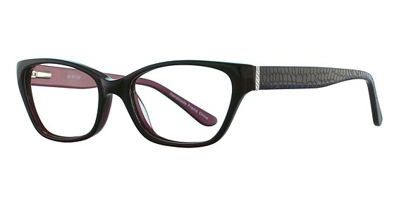 Avalon 8064 Eyeglasses, Burgundy Croco