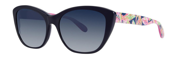 Lilly Pulitzer Flynn Sunglasses, Navy Candy