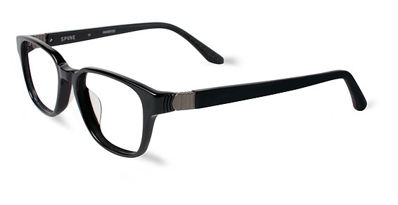 Spine SP1003 Eyeglasses, Black 001