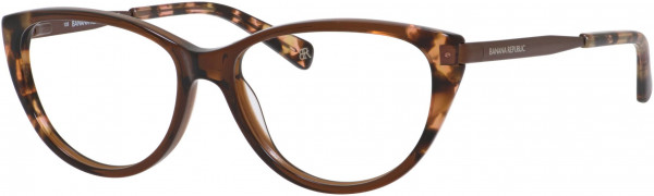 Banana Republic Ellie Eyeglasses, 0JEJ Transparent Brown Tortoise