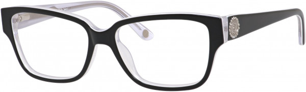 Juicy Couture JU 158 Eyeglasses, 0JRS Black White Crystal