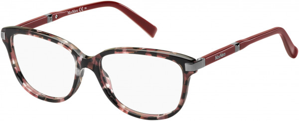 Max Mara MM 1253 Eyeglasses, 0H8C Red Havana Dark Rust