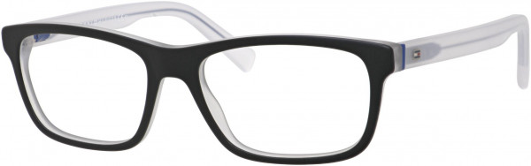 Tommy Hilfiger TH 1361 Eyeglasses, 0K52 Black Crystal Blue