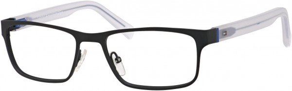 Tommy Hilfiger TH 1362 Eyeglasses, 0K5R Black Crystal Blue