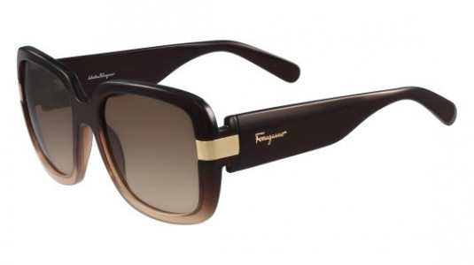 Ferragamo SF779S Sunglasses, (219) BROWN/NUDE GRADIENT