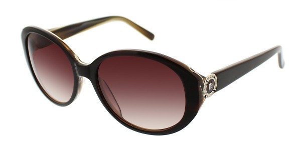 Jessica McClintock JMC 576 Sunglasses, Brown Laminate