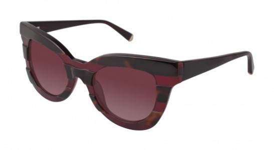 Kate Young K514 Christy Sunglasses, Red/Tortoise (RED)