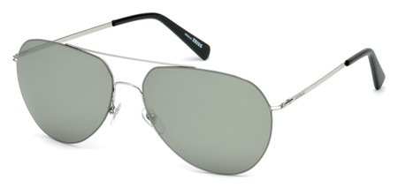 Montblanc MB595S Sunglasses, 16A - Shiny Palladium / Smoke