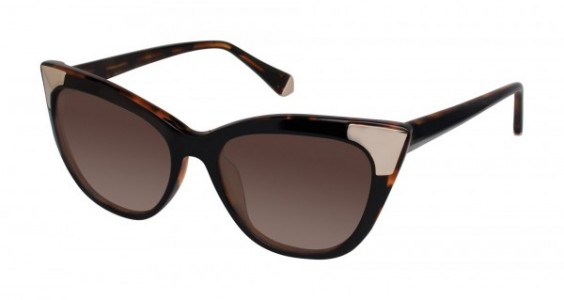 Kate Young K510 Seka Sunglasses, Black Tortoise (BLC)