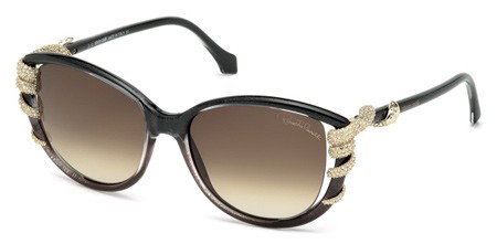 Roberto Cavalli STEROPE Sunglasses, 20F - Grey/other / Gradient Brown