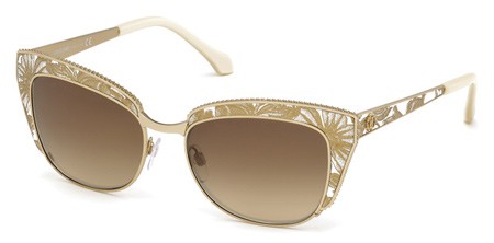Roberto Cavalli SUALOCIN Sunglasses, 28G - Shiny Rose Gold / Brown Mirror