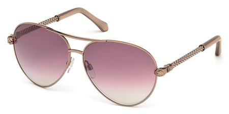 Roberto Cavalli SYRMA Sunglasses, 34Z - Shiny Light Bronze / Gradient