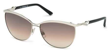 Swarovski FEISTY Sunglasses, 28F - Shiny Rose Gold / Gradient Brown