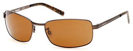 Timberland TB9099 Sunglasses, 49H - Matte Dark Brown / Brown Polarized