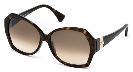 Tod's TO-0172 Sunglasses, 52F - Dark Havana / Gradient Brown