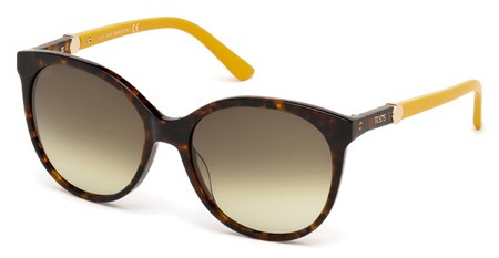 Tod's TO-0174 Sunglasses, 52F - Dark Havana / Gradient Brown