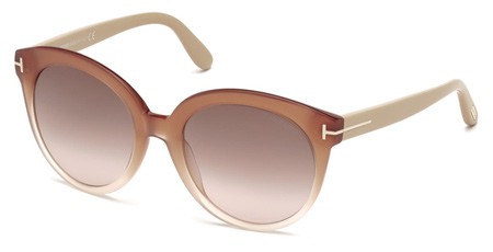 Tom Ford MONICA Sunglasses, 74F - Pink /other / Gradient Brown
