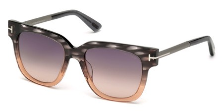 Tom Ford TRACY Sunglasses, 20B - Grey/other / Gradient Smoke