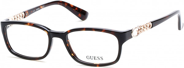 Guess GU2558 Eyeglasses, 050 - Dark Brown/other