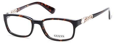 Guess GU-2558-F Eyeglasses, 050 - Dark Brown/other