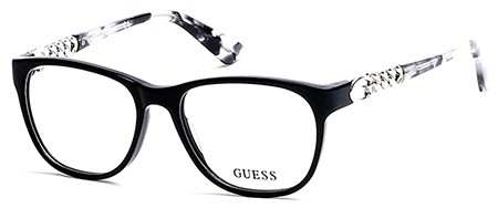 Guess GU-2559 Eyeglasses, 001 - Shiny Black
