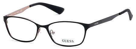 Guess GU-2563 Eyeglasses, 002 - Matte Black