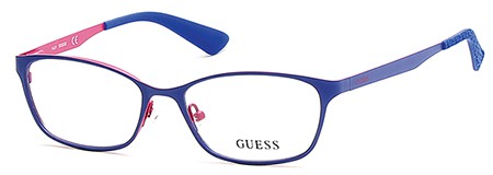 Guess GU-2563 Eyeglasses, 091 - Matte Blue