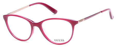Guess GU-2565 Eyeglasses, 075 - Shiny Fuxia