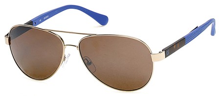 Guess GU-6862 Sunglasses, 32F - Gold / Gradient Brown