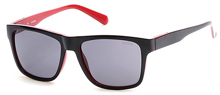 Guess GU-6882 Sunglasses, 05A - Black/other / Smoke