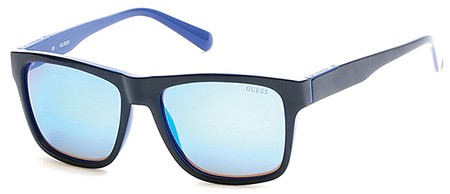 Guess GU-6882 Sunglasses, 92X - Blue/other / Blu Mirror