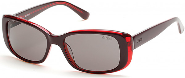 Guess GU7408 Sunglasses, 69A - Shiny Bordeaux / Smoke